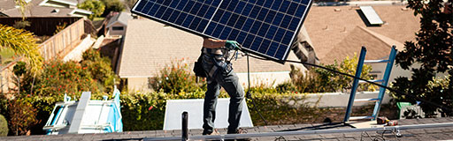 Installing solar panels in Saskatoon